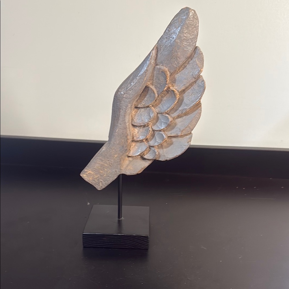 Silver Wing Sculpture - Picture 1 of 7